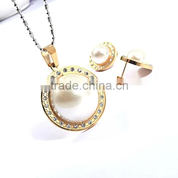 Latest Products In Market Pearl Earring Designs Jewerly Sets Women photo-2