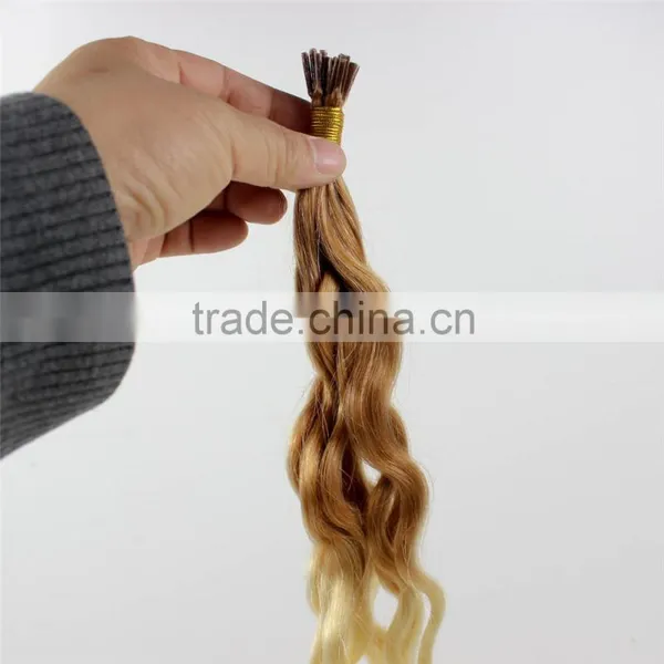 Ombre Keartin Curly Silk Strand Hair Extensions Supplier's Choice photo-5