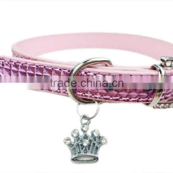 Wholesale Pet Supplies High Gloss Surface Crown Pendant Dog Collars photo-5