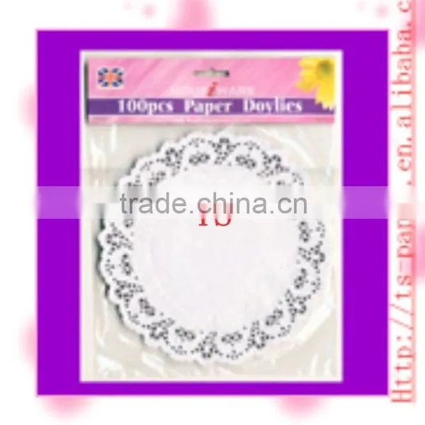 Oval Paper Doily With Printed Color photo-3