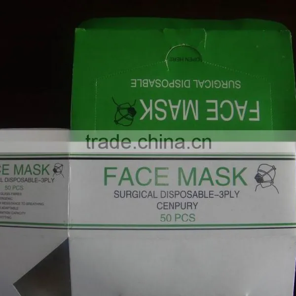 Disposable White Blue Green 2ply 3ply Earloop Surgical Face Mask photo-5
