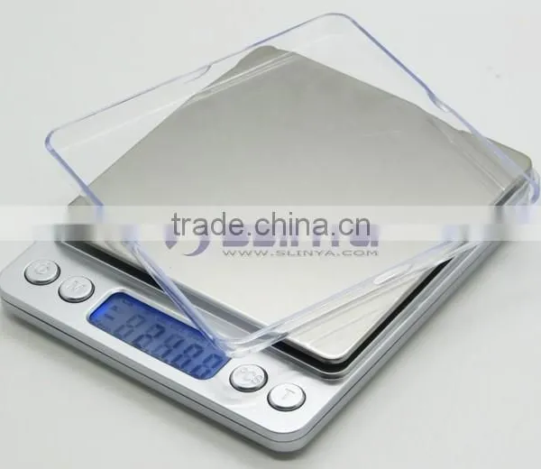 0.1g/0.01g Division 200g to 3000g Range Stainless Steel Tray I2000 Digital Scale photo-6
