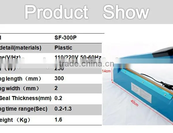 High Quality Plastic Bag Sealer Model SF300P for Home Use or Small Shop Quality Choice photo-5