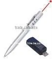 Laser pointer pen with USB flash drive