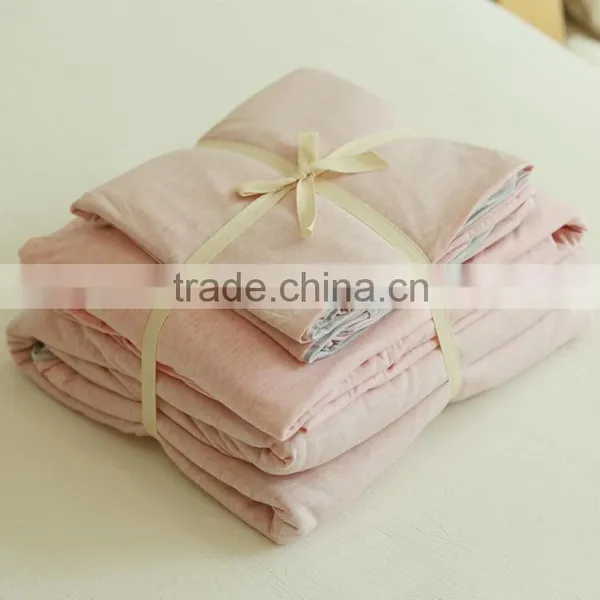 Spinning Knitted Striped 4pcs Bedding Sets/Cotton Striped 4pcs Bedding Sets photo-5