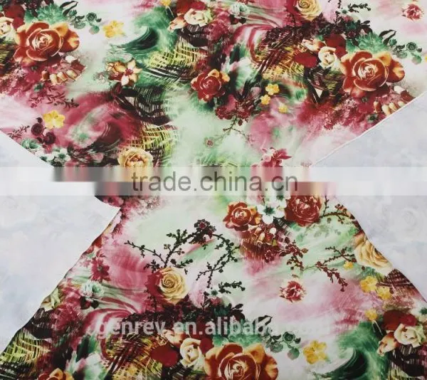 Polyester Fabric Factory Direct Sale Poly Knit Spandex Print Digital Print Polyester Fabric Print Knit Fabirc photo-5