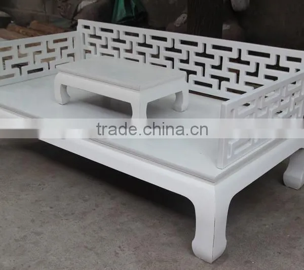 Home Furniture, Oriental Antique Luohan Bed Furniture, photo-2