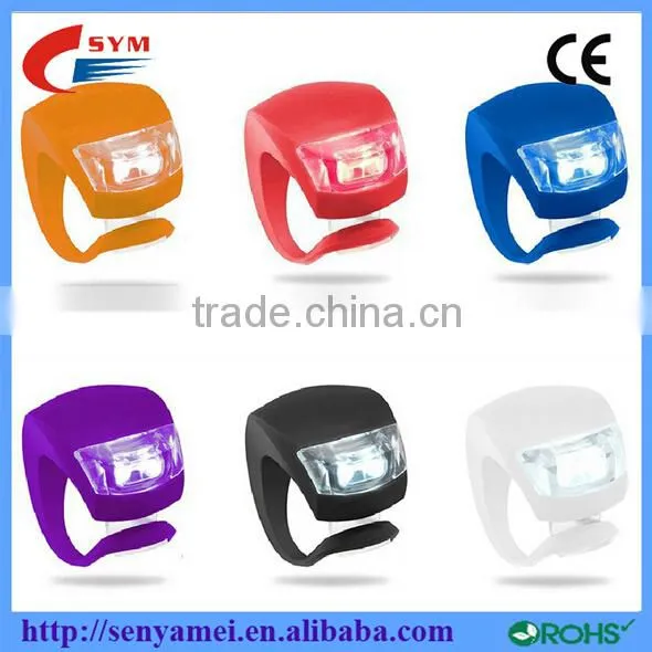 Outdoor Rechargeable Silicon Rear Light Bicycle Led Flashing Light