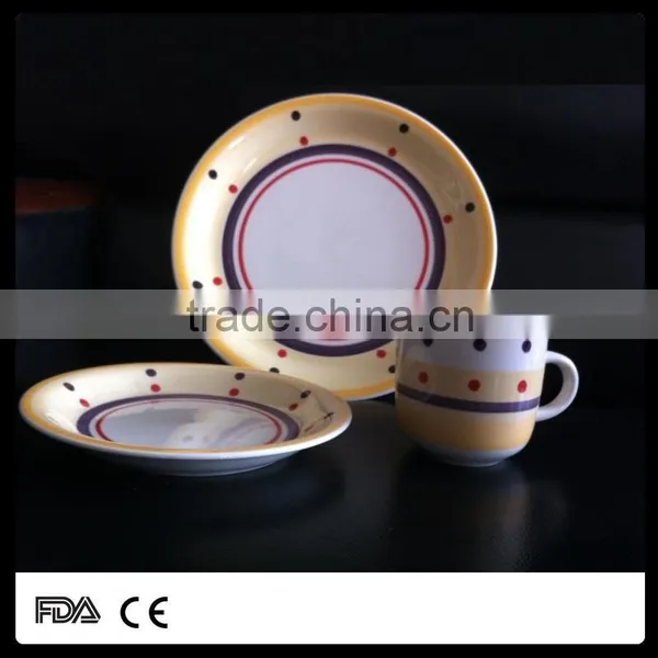 High Quality 18 Pcs Color Glazed Stoneware Dinner Set photo-4