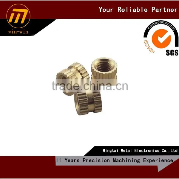 Custom Precision CNC Machining Copper Sleeve Nut photo-2