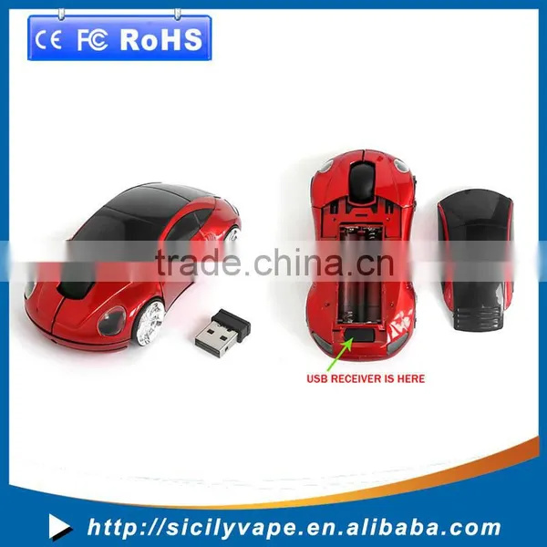 3D Car Shape 2.4G Mouse Wireless Optical Mice USB Receiver for PC Laptop photo-3