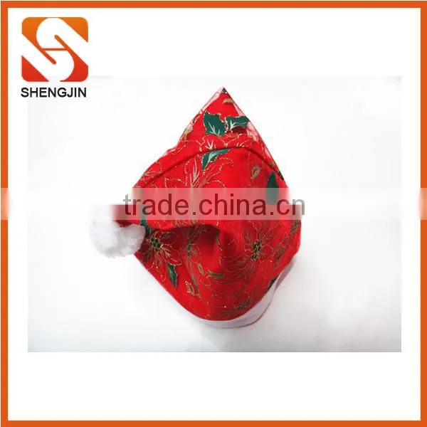 SJ-6734 30*40 Christmas Decoration Gifts Fleece Adult Santa Hat