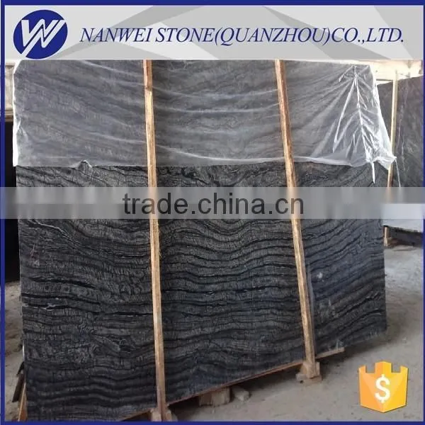 Brown Wood Grain Superior Business Hall Floor Ancient Grey Marble Tiles photo-2