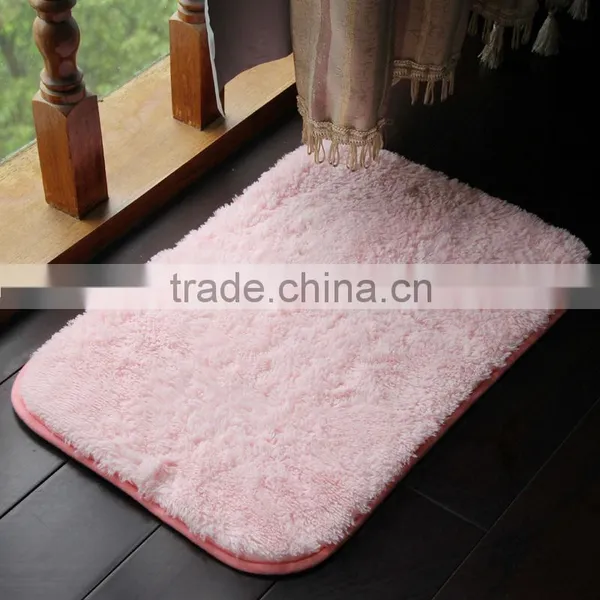 PINK COLOR Superfine Floor Mat With Pvc Anti-slip Base