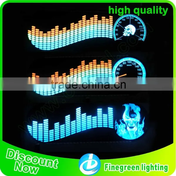 Waterproof Equalizer el Car Sticker Sound Activated Customized el Car Film EL Panel for Car