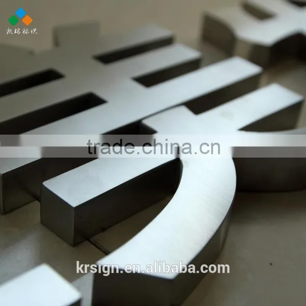Stainless Steel Metal Signage Ued in Shopfront Door Number Commercial Advertising Logo photo-6