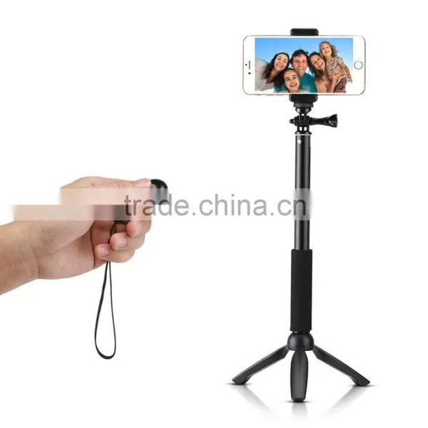 Bluetooth Selfie Stick Monopod With Tripod Stand for IPhone and Android photo-2