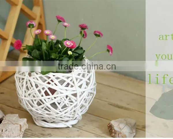 Manufacture Hot Sale Wicker Flower Shape Decoration Wicker Flower photo-3