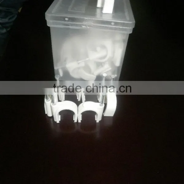 Supply White Circle Nail Cable Clamps 9mm Packaging as Customer Requested photo-5