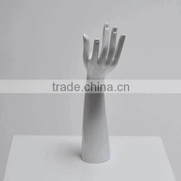 Jewelry Display Holder, White Fiberglass Mannequin Hand photo-3