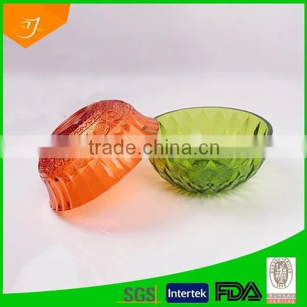 Custom Logo Promotional Giveaway Present Glassware Bowl,Diamond Transparent Round Salad Bowl photo-4