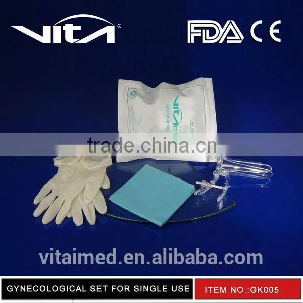 High Quality Gynecology Set For Single Use With CE/FDA/ISO