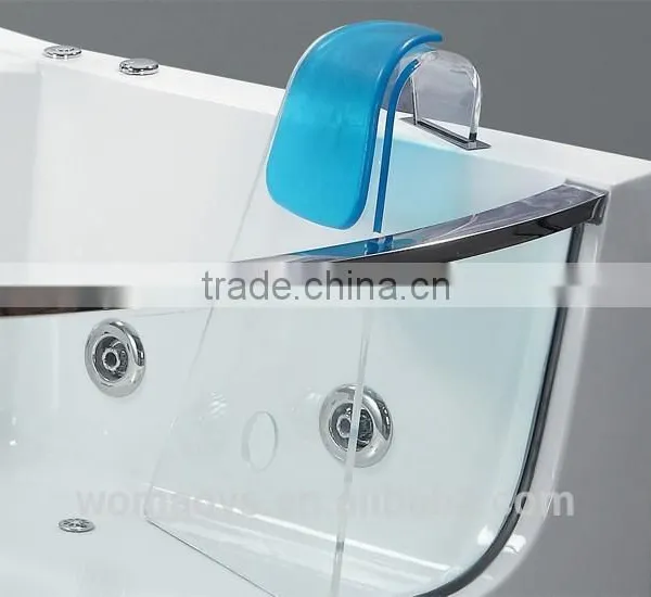 Indoor Clear Glass Window Acrylic Sexy Massage Bathtub photo-3