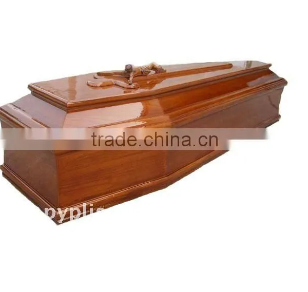 Solid Wooden Coffin H08