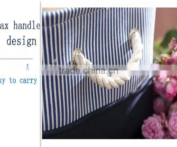 YIWU RODA 100% Canvas Fabric Durable Navy Wind Foldable Storage Box photo-4