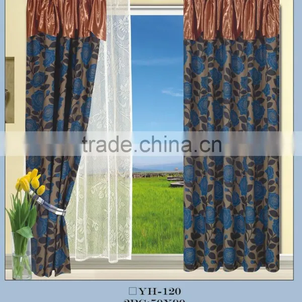 [ready Made]15 Years Top-rated Golden Seller Newest 100% Polyester Printed Finished Curtain