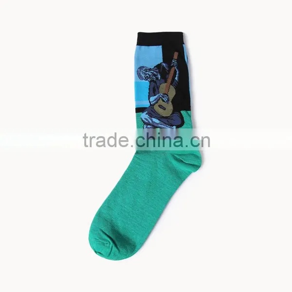 Painting Art Men Women Socks Funny Novelty Starry Night Vintage Retro Socks photo-3