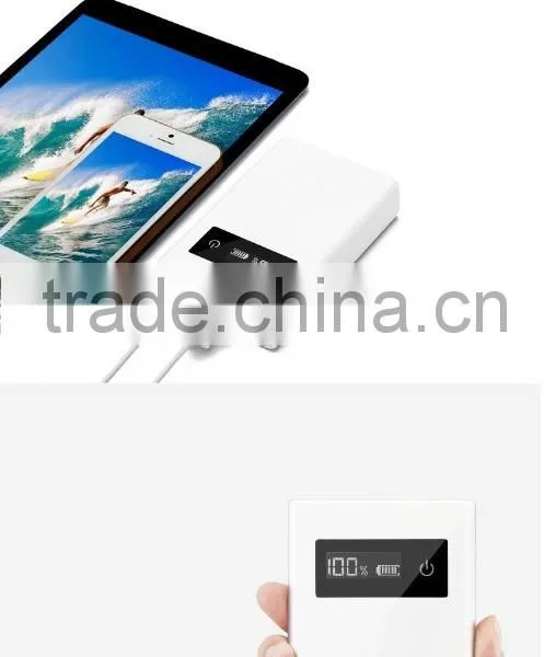 8000mAh Quick Charge QC 2.0 LCD Screen Touch Switch Power Bank photo-3