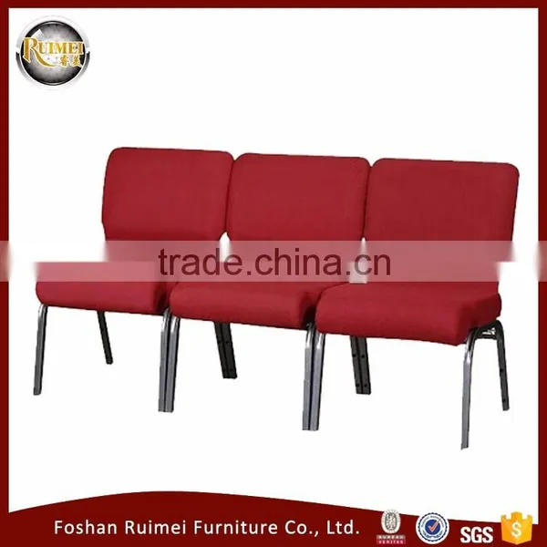 wholesale steel interlocking stackable cheap metal theater seating chair