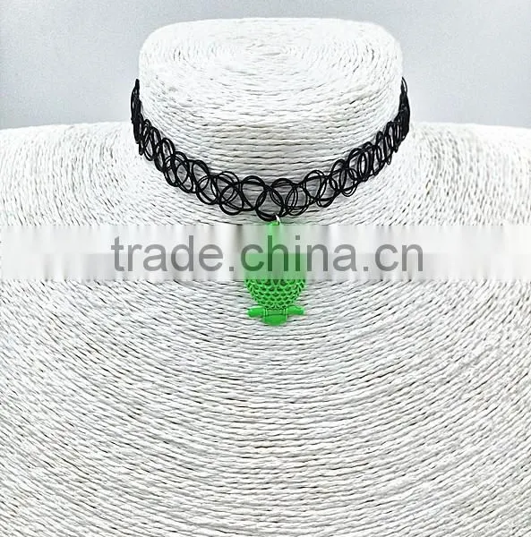 2015 Fashion Hot Sale Plastic Elastic Tattoo Necklace photo-3