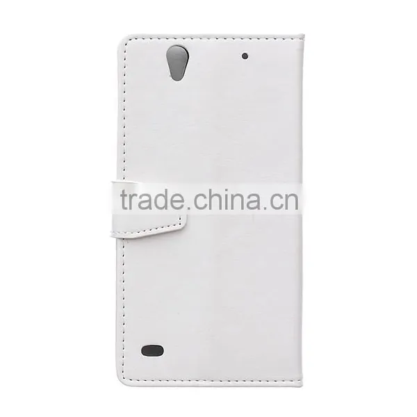 Wholesale Flip Cover Leather Case For Sony C4,For Sony C4 Book Cover Stand Case photo-2