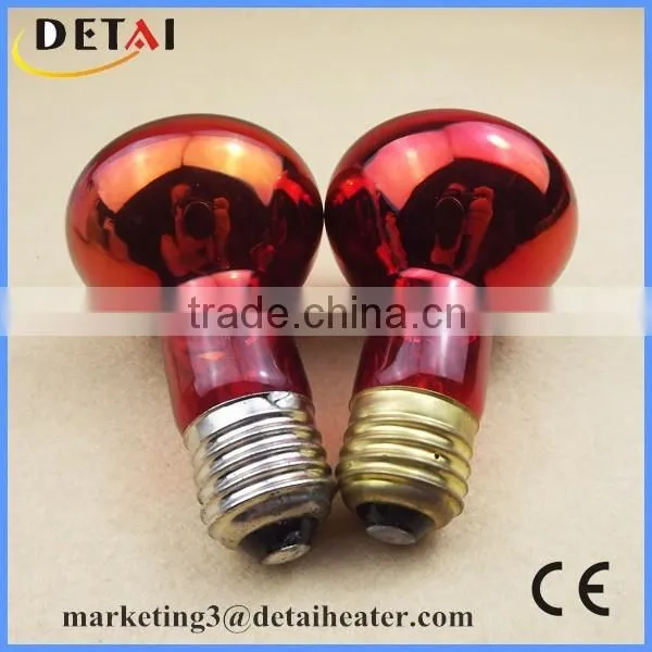 No Harmful E27 Reddish Light 220V Quartz Infrared Heater Bulb photo-2