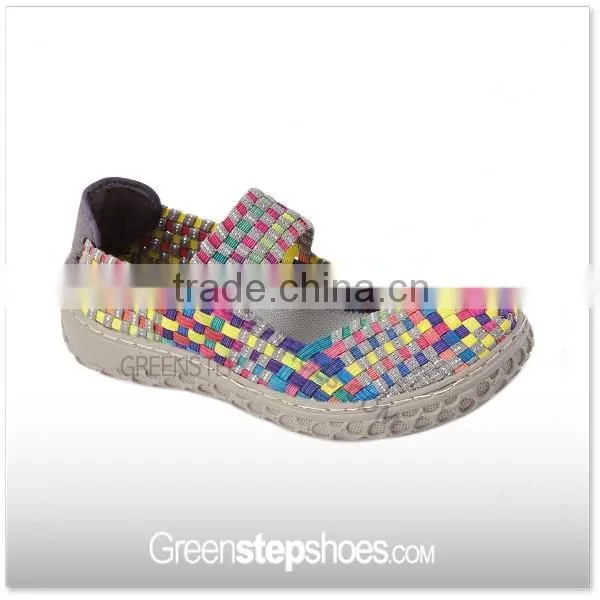 Resort Cross Strap Elastic Woven Casual Shoes photo-2