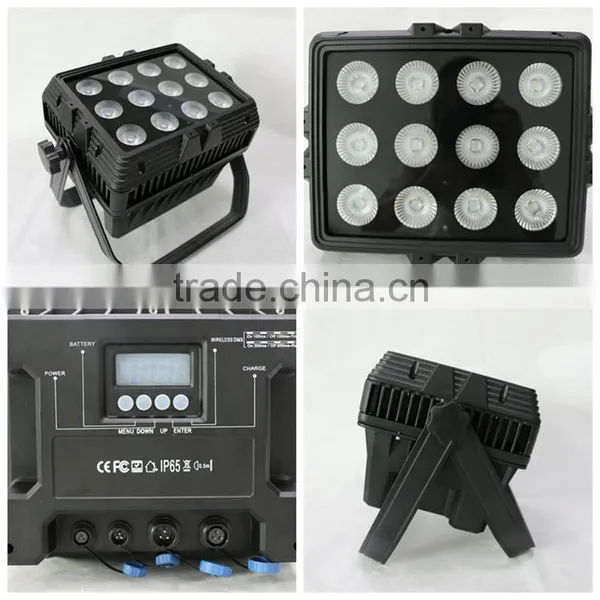 12*15w Waterproof Ip65 Zoom Led Rechargeable Battery Dmx Landscape Lighting photo-4