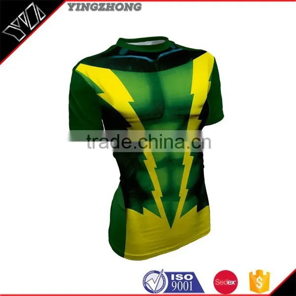 Wholesale Men Custom Gym Compression Tights T-shirts Wear/gym Apparel Mens Sportwear photo-2