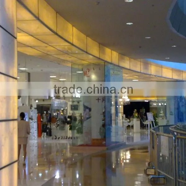 Interior Wall Panel Decoration, Artificial Transparent Backlit Resin Stone Panel photo-3