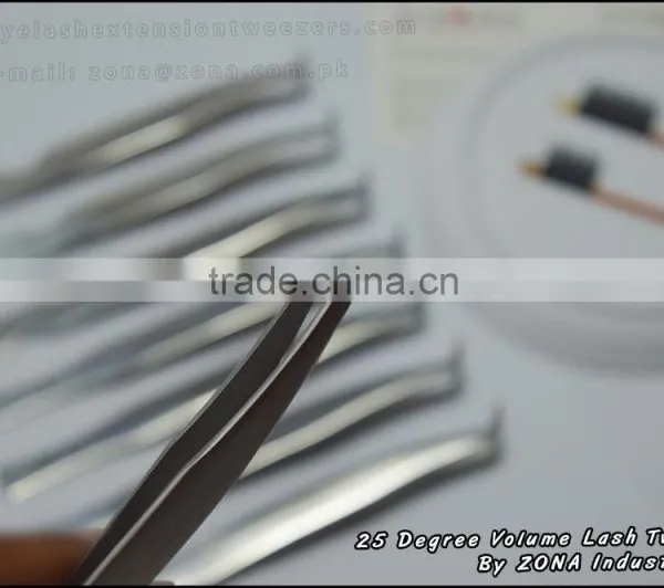 New 25 Degree Volume Tweezers / Russian Volume Lash Tweezers