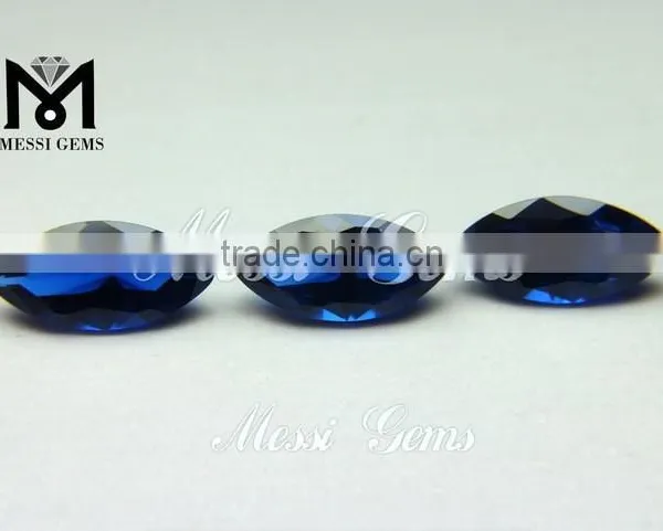 High Fashion Synthetic Loose Stones Marquise 6 X12 mm 113 Bule Spinel photo-2