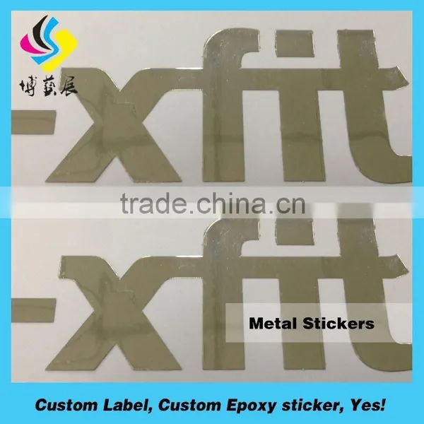 Logo Metal Sticker/Carbon Fiber Stickers 3d/Laser Printer Sticker Waterproof photo-3