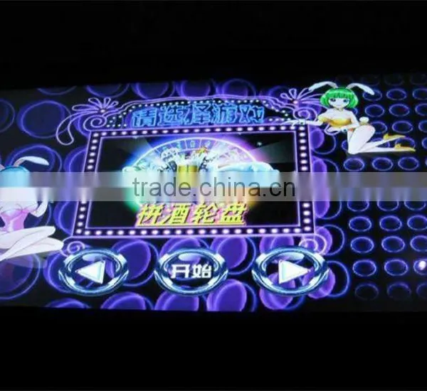 Touch interactive display of interactive projection game for night bar, club, pub,wine bar