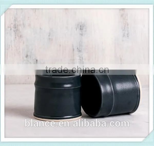 Matte Black Ceramic Coffee Cups photo-3