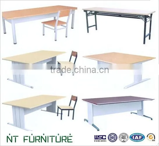 Colorful Library Reading Table/School Desk/Metal School Tables And Chairs