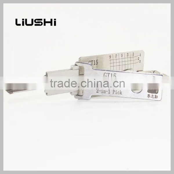 Locksmith Tool GT15 Car Door Locks Pick 2-in-1 Tool Lishi Decoder Lishi 2 in 1locksmith Tools