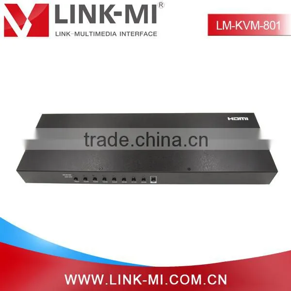 LINK-MI OEM LM-KVM801 8x1 HDMI KVM Switch Support USB Keyboard and Mouse photo-3
