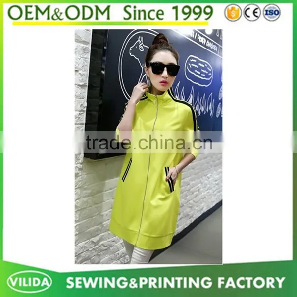 Korean Version Popular Trend Slim Fit Extra Long Stand Collar Hoodies Coat photo-2