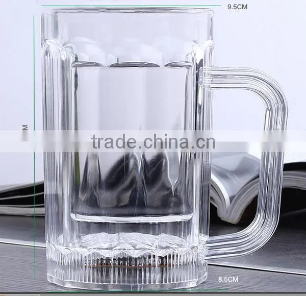 Plastic Beer Mug With Flashing LED for Bar&party, 480ml(17 Ounce), Water Activated LED Mug photo-4